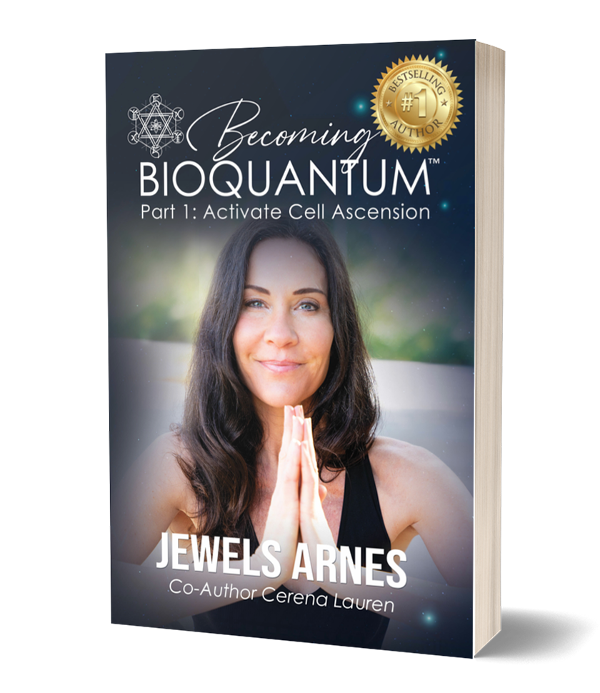 Becoming BioQuantum: Part 1 Activate Cell Ascension by Jewels Arnes, paperback cover with gold bestseller seal