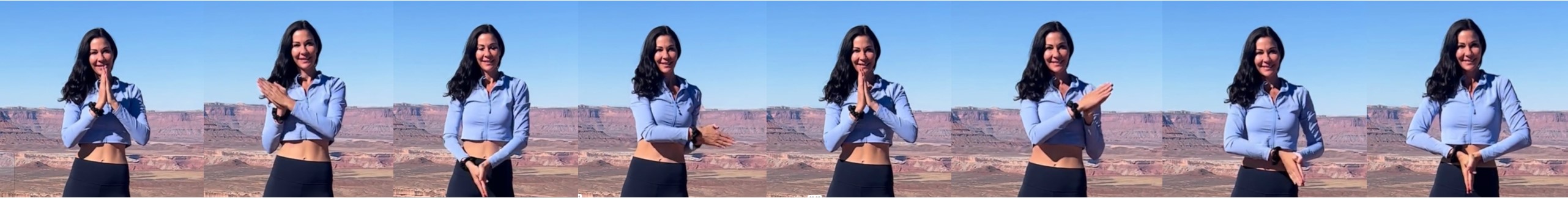 Stills showing the DMT™ Code 2 movement, step by step