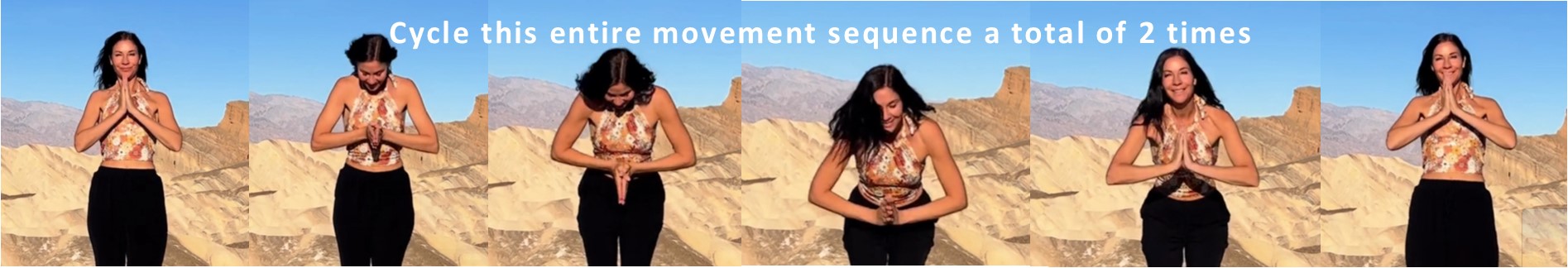 Stills showing the DMT™ Code 9 movement, step by step