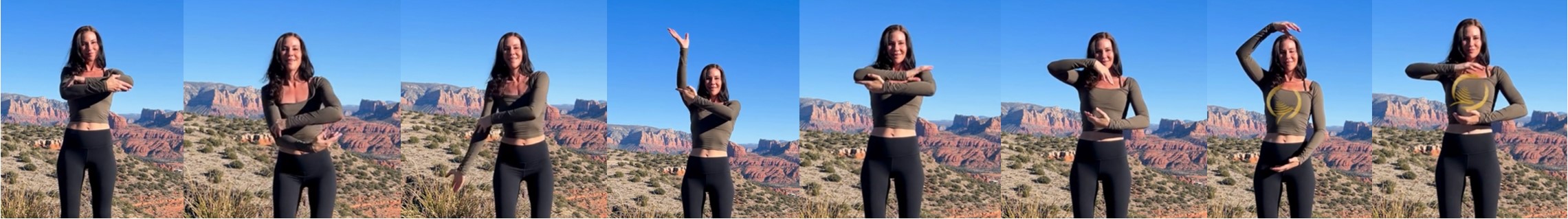 Stills showing the DMT™ Code 33 movement, step by step