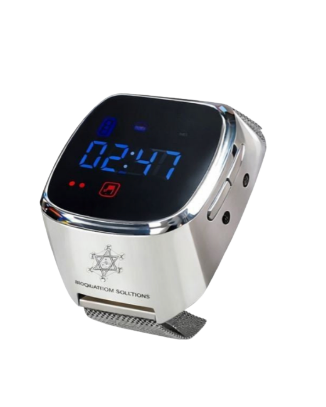 The EvoStar™ BioFrequency Device beside a strand of golden light